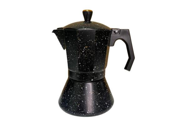 Espresso maker - Zwart - 9 kopjes  -  Marmer Coating