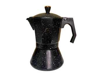 Espresso maker - Zwart - 12 kopjes  -  Marmer Coating