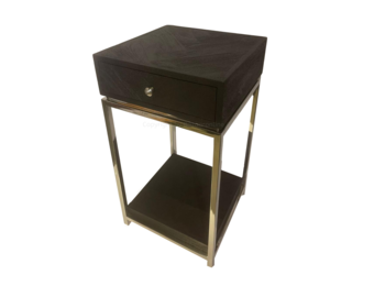 Bijzettafel - Black Bonito - visgraat look