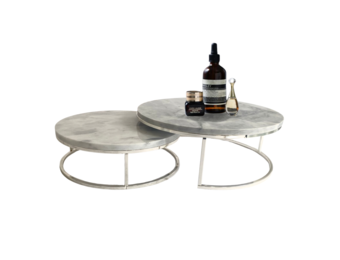 Marmeren Cake Stand - Zilver