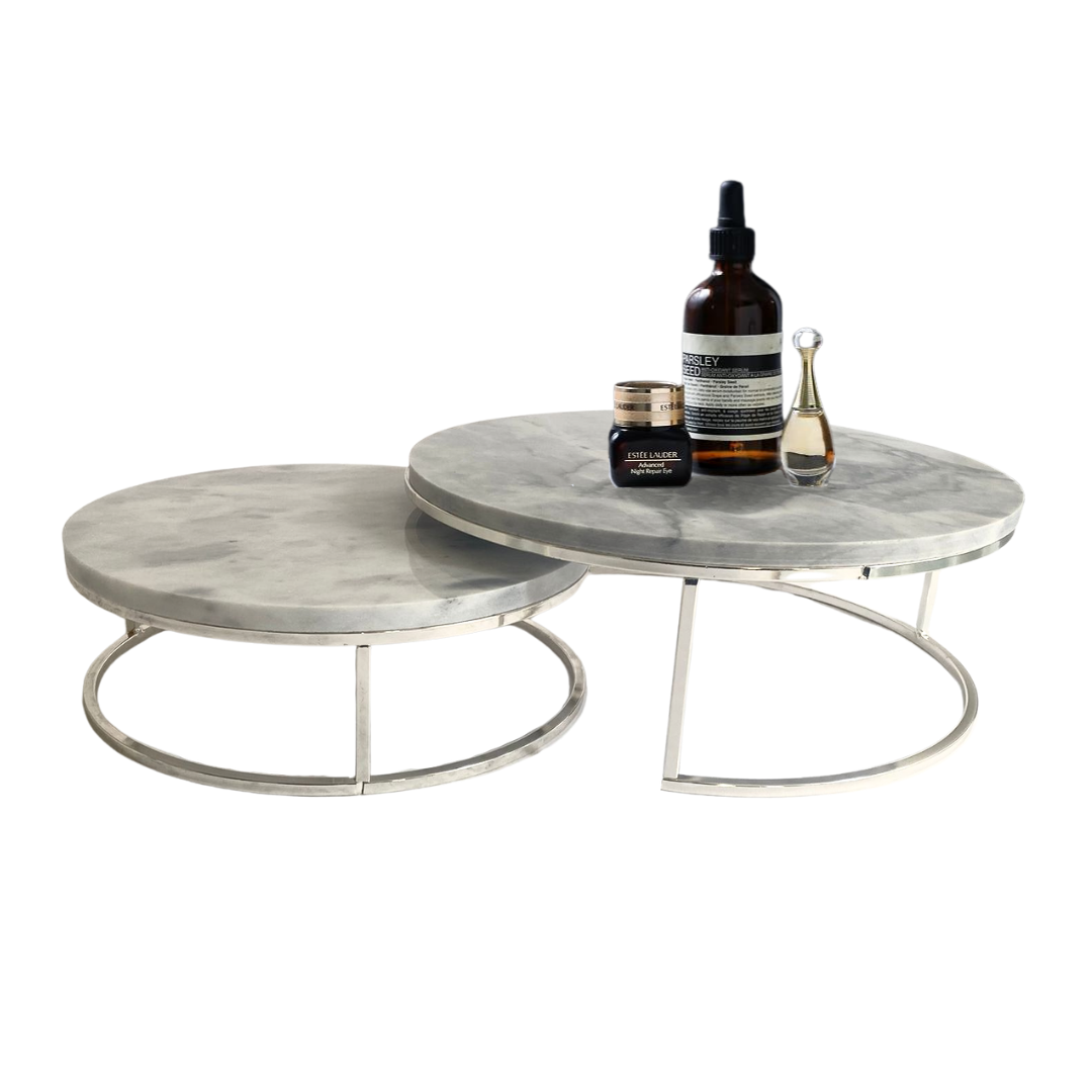 Marmeren Cake Stand - Zilver
