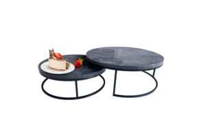 Marmeren Cake Stand - Zwart