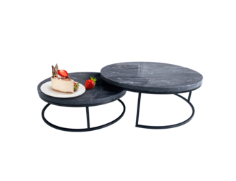 Marmeren Cake Stand - Zwart