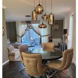 Hanglamp Thoughts Smoking glass 3 lichts