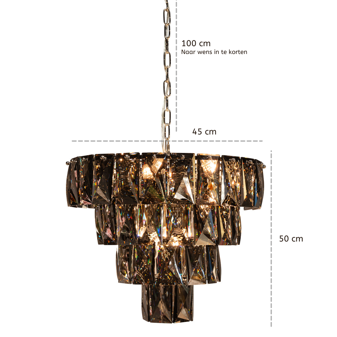 Hanglamp Jada - Smoke - 45 cm Ø