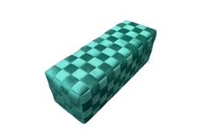 Hocker Bank Lima  - gevlochten zitbank - Groen