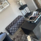 Hocker Bank Lima  - gevlochten zitbank - Grijs