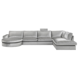 U-Bank Scott - Ronde Lounge - Incl. hoofdsteun - Emerald 808