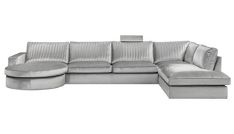 U-Bank Scott - Ronde Lounge - Incl. hoofdsteun - Emerald 808