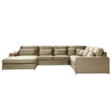 Louis Hoekbank - Taupe - Velvet stof