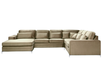 Louis Hoekbank - Taupe - Velvet stof