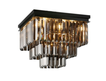 Plafondlamp Joly - Smoke - 50x50 cm