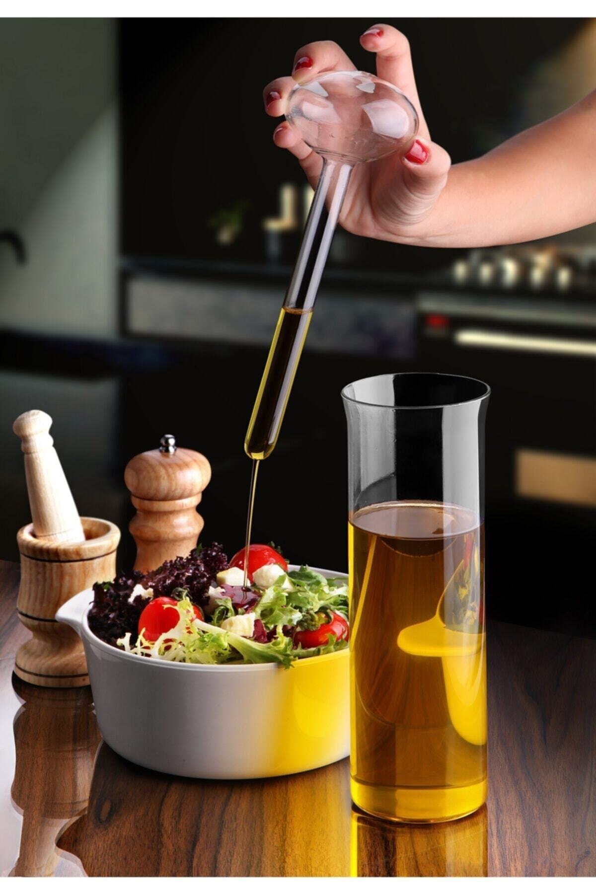 Borosilicaat Glas Olie/Azijnfles 650 ML