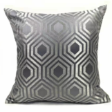 Kussen Metropole - 45 cm - Grijs/Zilver