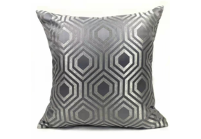 Kussen Metropole - 45 cm - Grijs/Zilver