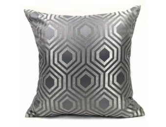 Kussen Metropole - 45 cm - Grijs/Zilver