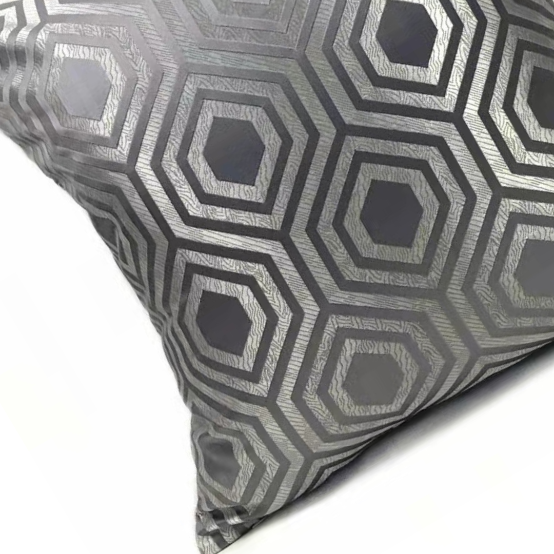 Kussen Metropole - 45 cm - Grijs/Zilver