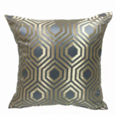 Kussen Metropole - 45 cm - Grijs/Goud