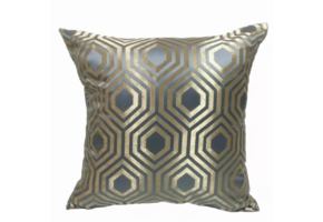 Kussen Metropole - 45 cm - Grijs/Goud