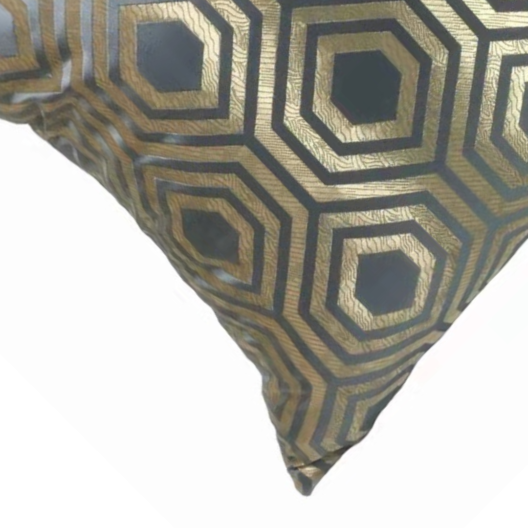 Kussen Metropole - 45 cm - Grijs/Goud