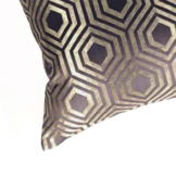 Kussen Metropole - 45 cm - Bruin/Goud