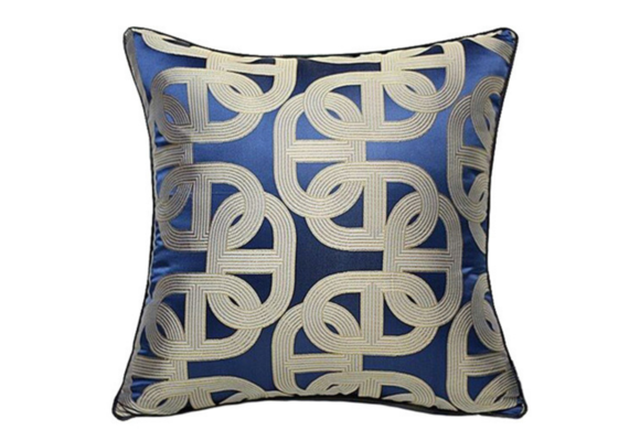 Kussen Mansour - 45 cm - Blauw