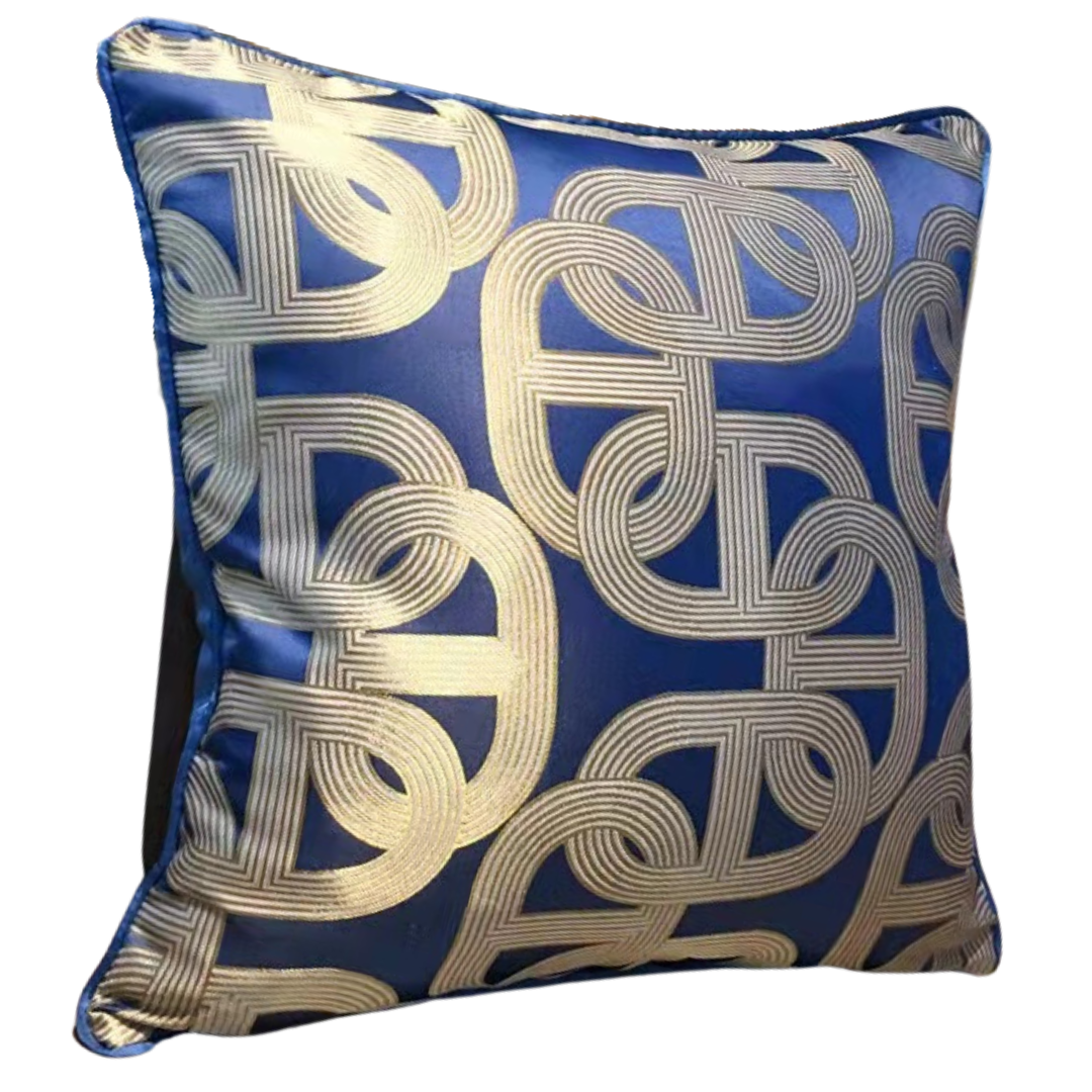 Kussen Mansour - 45 cm - Blauw