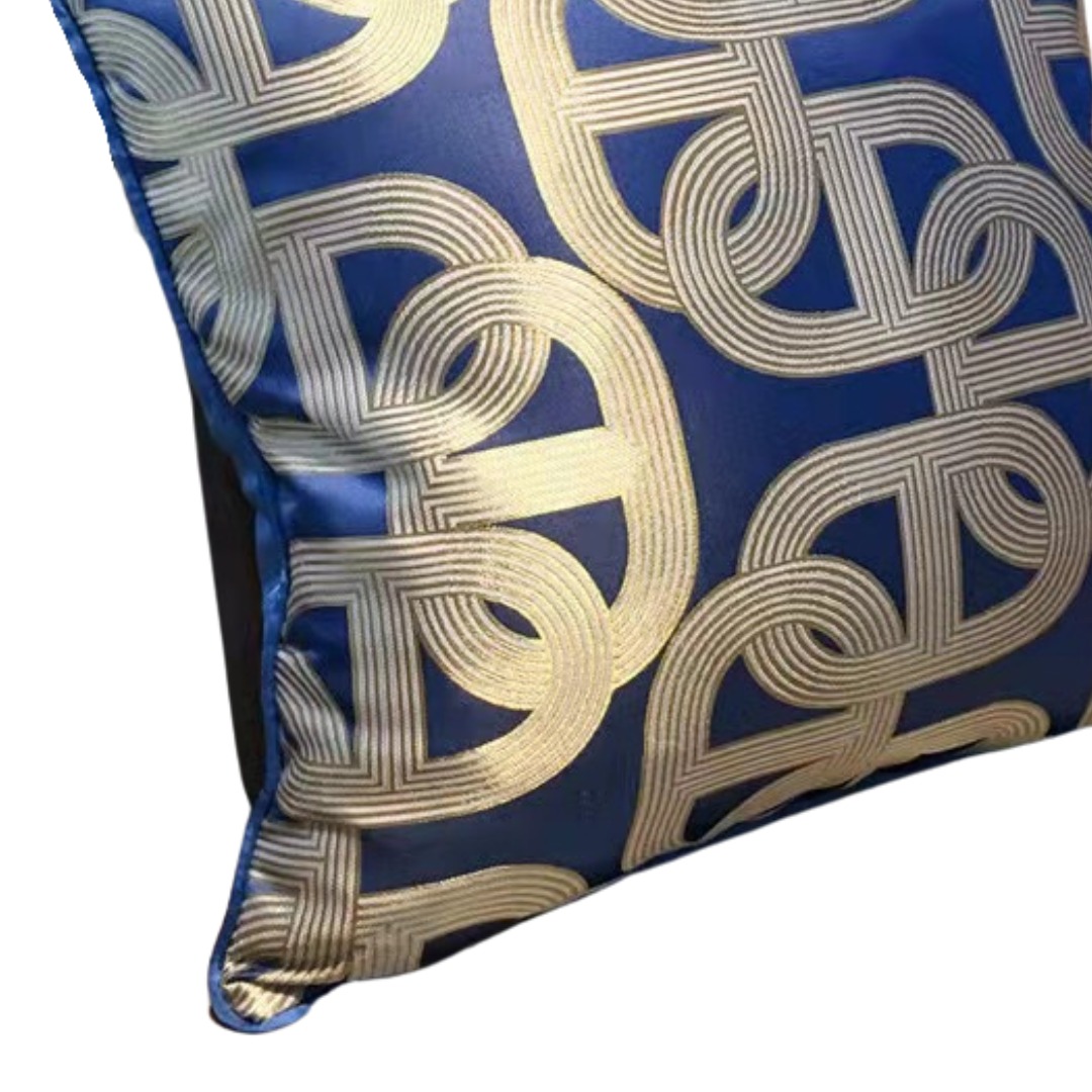 Kussen Mansour - 45 cm - Blauw