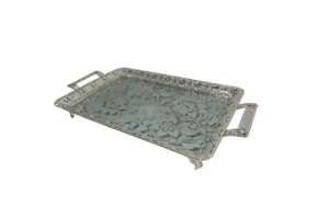 Dienblad Crystal Zilver - 30 x 50 cm