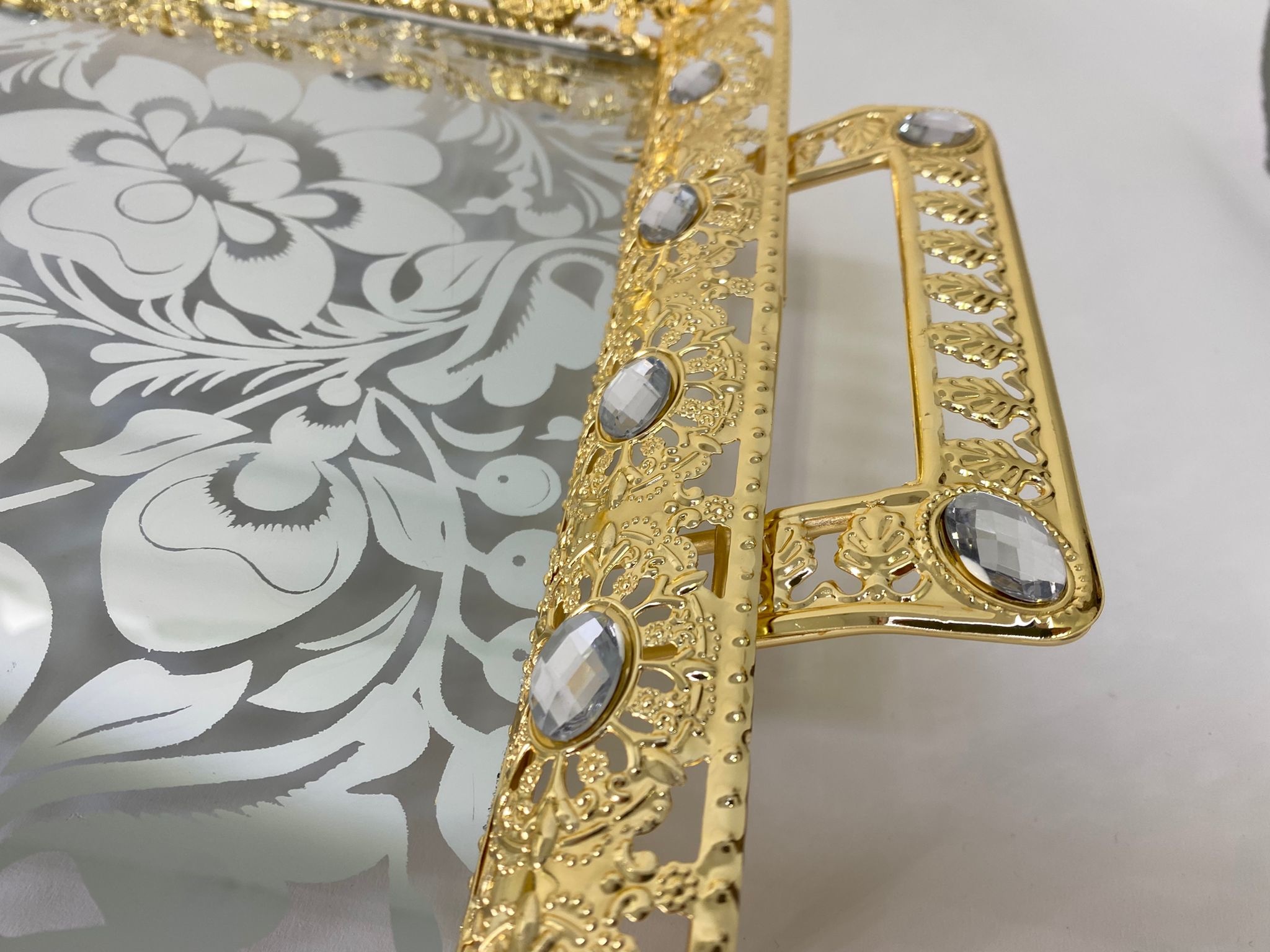 Dienblad Crystal Goud - 30 x 50 cm