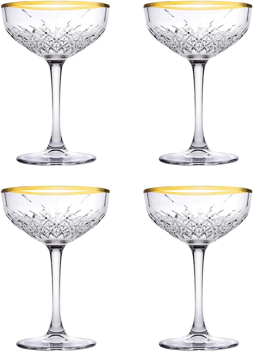 Champagne glazen Timeless - 27 cl - set van 4