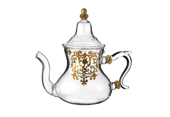 Theepot glas Goud -1.4 liter - hittebestendig