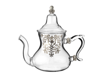 Theepot glas Zilver -1.4 liter - hittebestendig