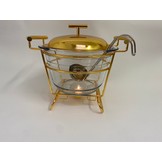 Glazen soepterrine - Goud - 4 Liter