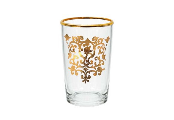 Theeglazen Sahra - Goud - set van 12