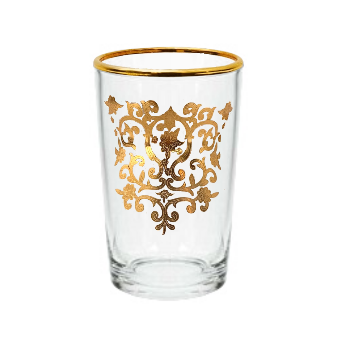 Theeglazen Sahra - Goud - set van 12