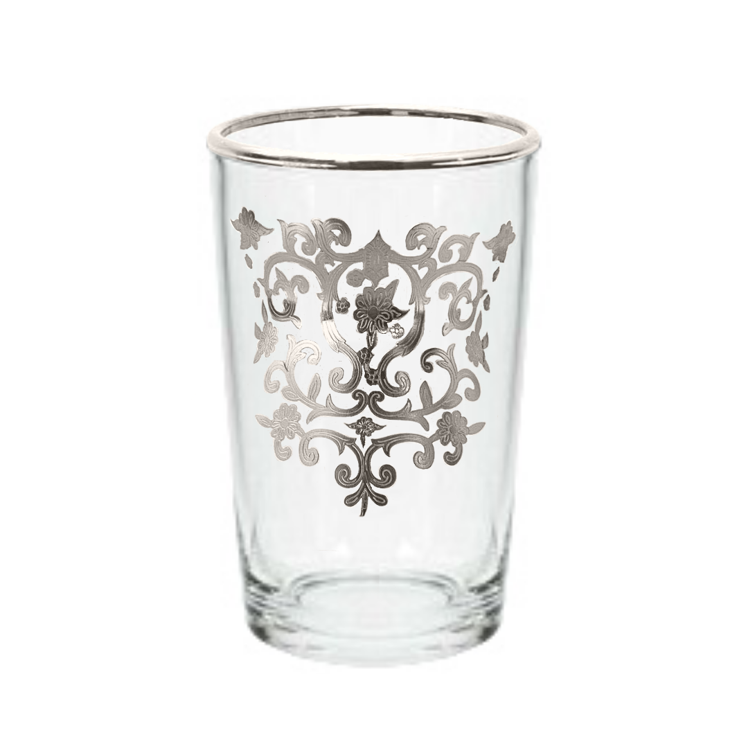 Theeglazen Sahra - Zilver - set van 12