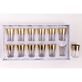 Theeglazen Berkane - Goud - set van 12