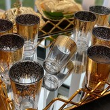 Theeglazen Berkane - Goud - set van 12