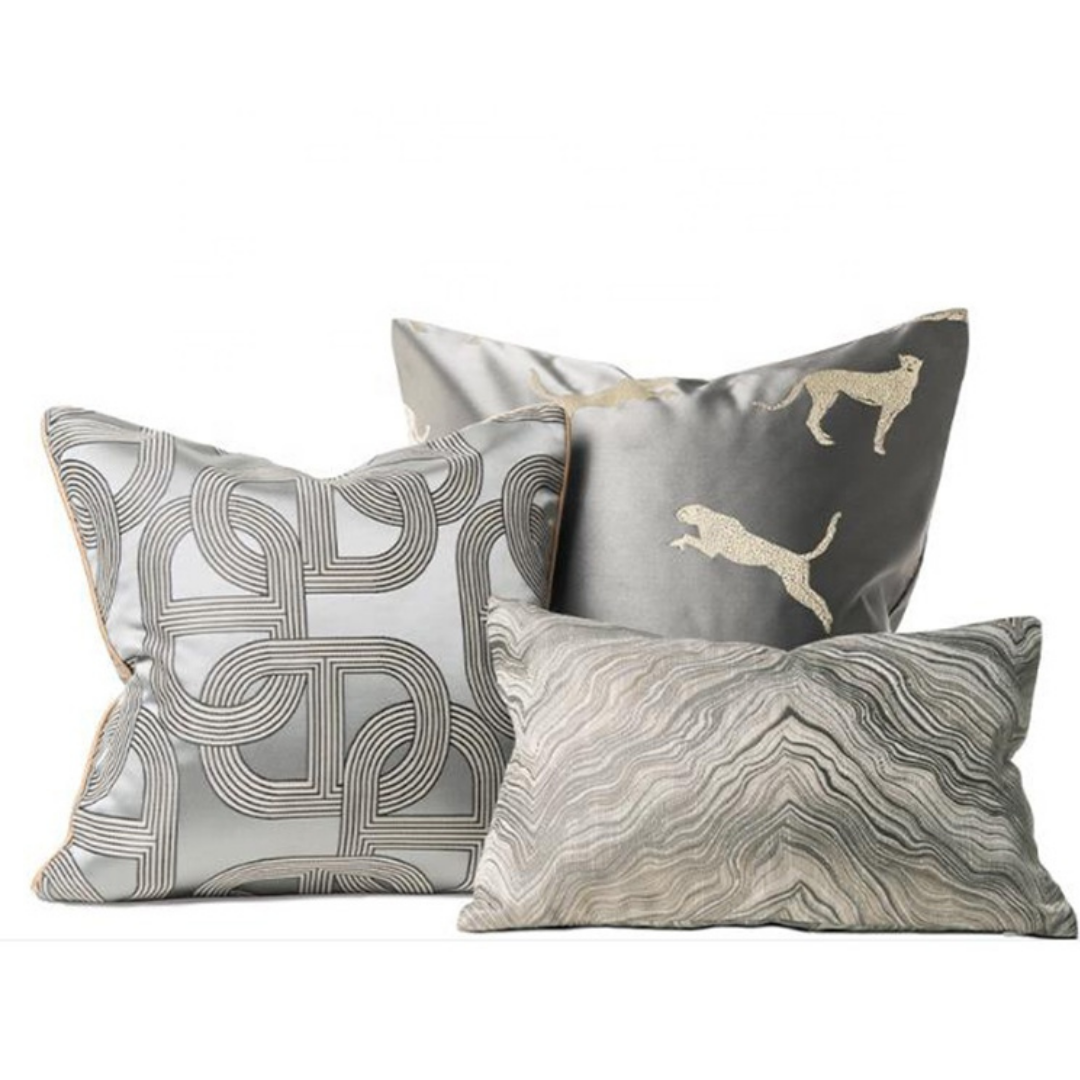 Kussen Panters - 45 cm - Bruin