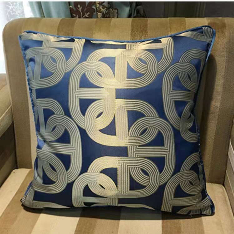 Kussen Mansour - 45 cm - Blauw