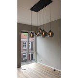 Hanglamp Illusion Smoking glass  5 lichts
