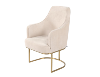 Eetkamerstoel Chelsea Beige / Gold