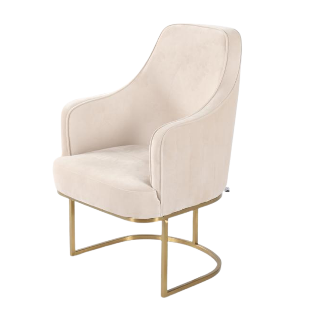 Eetkamerstoel Chelsea Beige / Gold