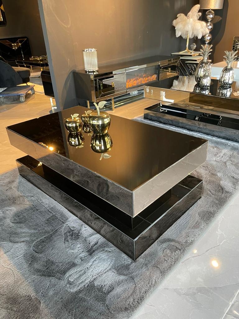 Salontafel Spiegelglas Sepia Hamburger | Blocci