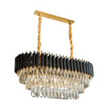 Hanglamp Pearl Ovaal Zwart/Goud - Eric Kuster Style