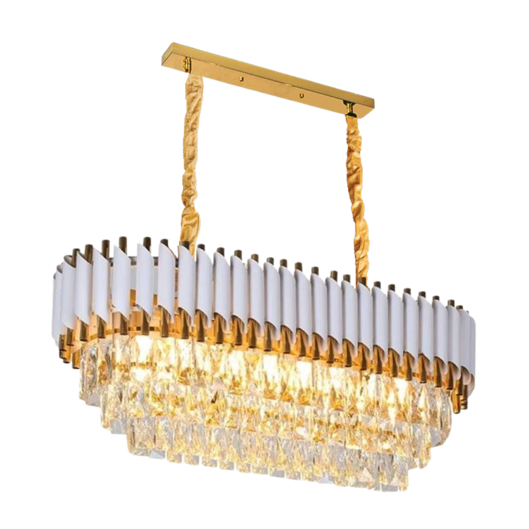 Hanglamp Pearl Ovaal Wit/Goud - Eric Kuster Style