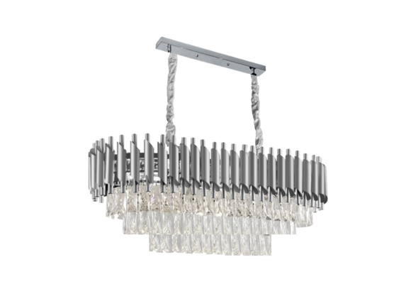 Hanglamp Pearl Ovaal Zilver - Eric Kuster Style