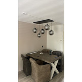 Hanglamp Illusion Smoking glass  5 lichts