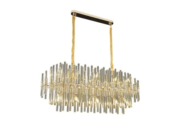 Hanglamp Koblenz- Goud - Ovaal